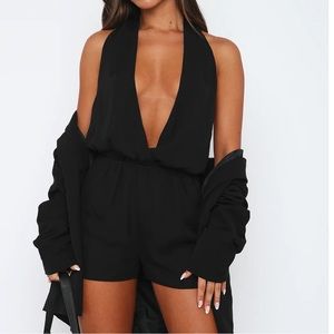 Warming Up To You Playsuit Black